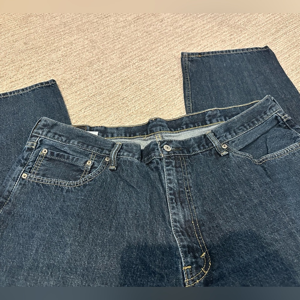 Mens Jean.  Dark Wash.   like New. No wear.  Size 44w 30  L